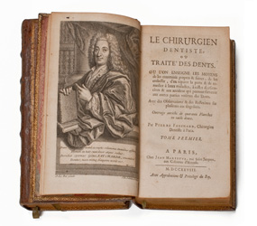 ピエール・フォシャール『外科歯科医、もしくは歯の概論』初版 1728年